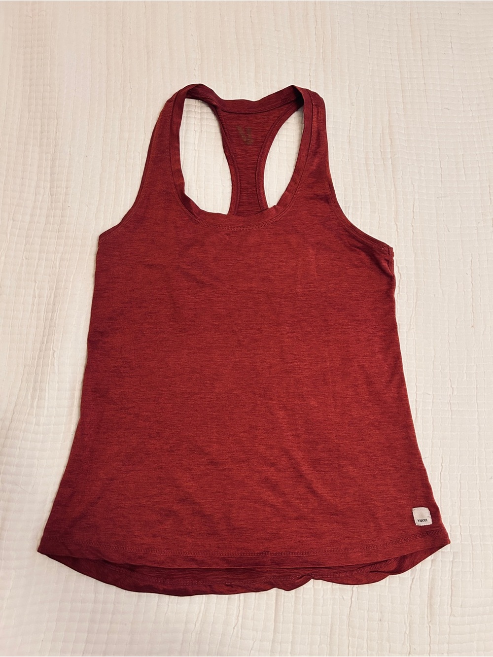 Vuori Women's Heathered Maroon Racerback Tank